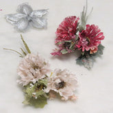 Dalmazio Design Floral Accent Frosted Chrysanthemum
